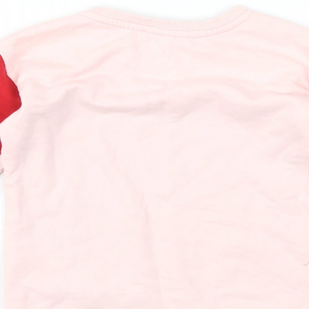 Primark Girls Pink Striped  Pullover Sweatshirt Size 3-4 Years  - Bonjour