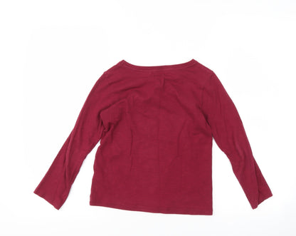 Next Girls Purple   Basic T-Shirt Size 6 Years  - star