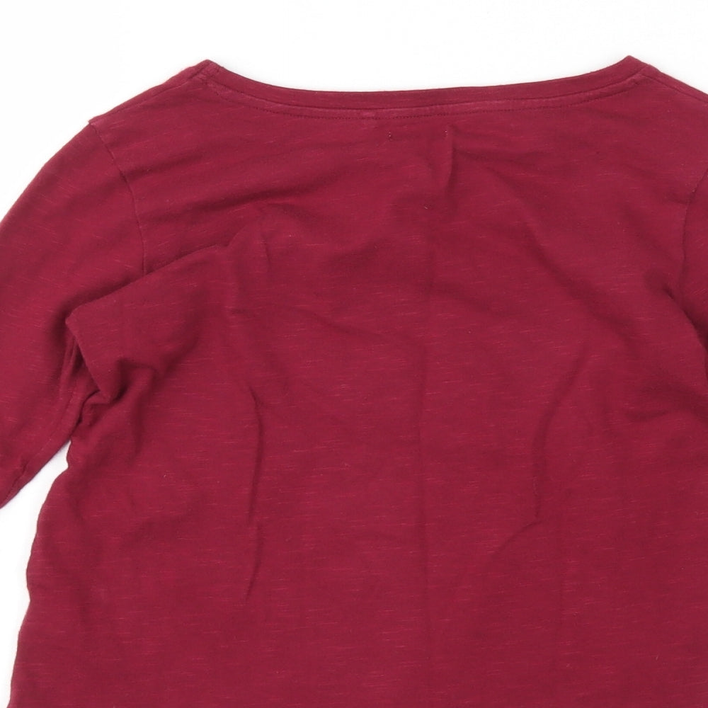 Next Girls Purple   Basic T-Shirt Size 6 Years  - star