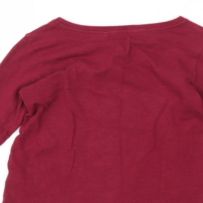 Next Girls Purple   Basic T-Shirt Size 6 Years  - star