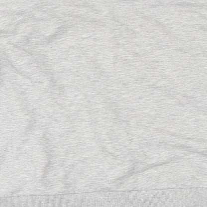 H&M Womens Grey   Pullover Sweatshirt Size M  - slogan
