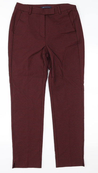 Womens UK Size 8 Marks and Spencer Regular Fit  Red Trousers