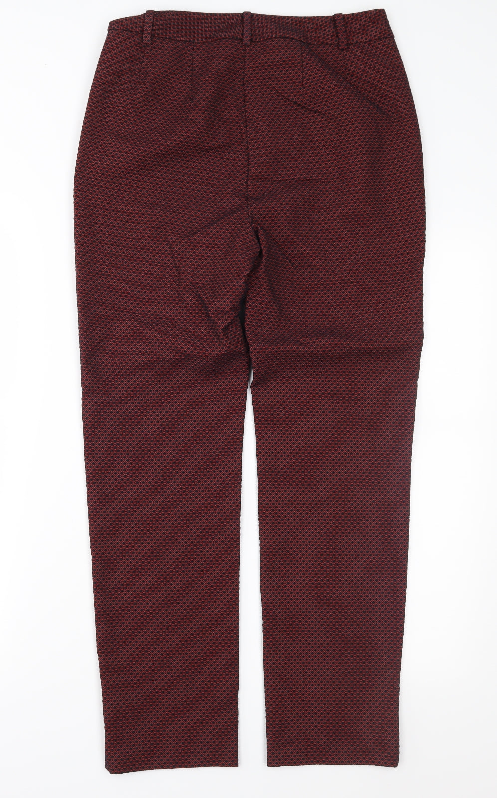 Womens UK Size 8 Marks and Spencer Regular Fit  Red Trousers