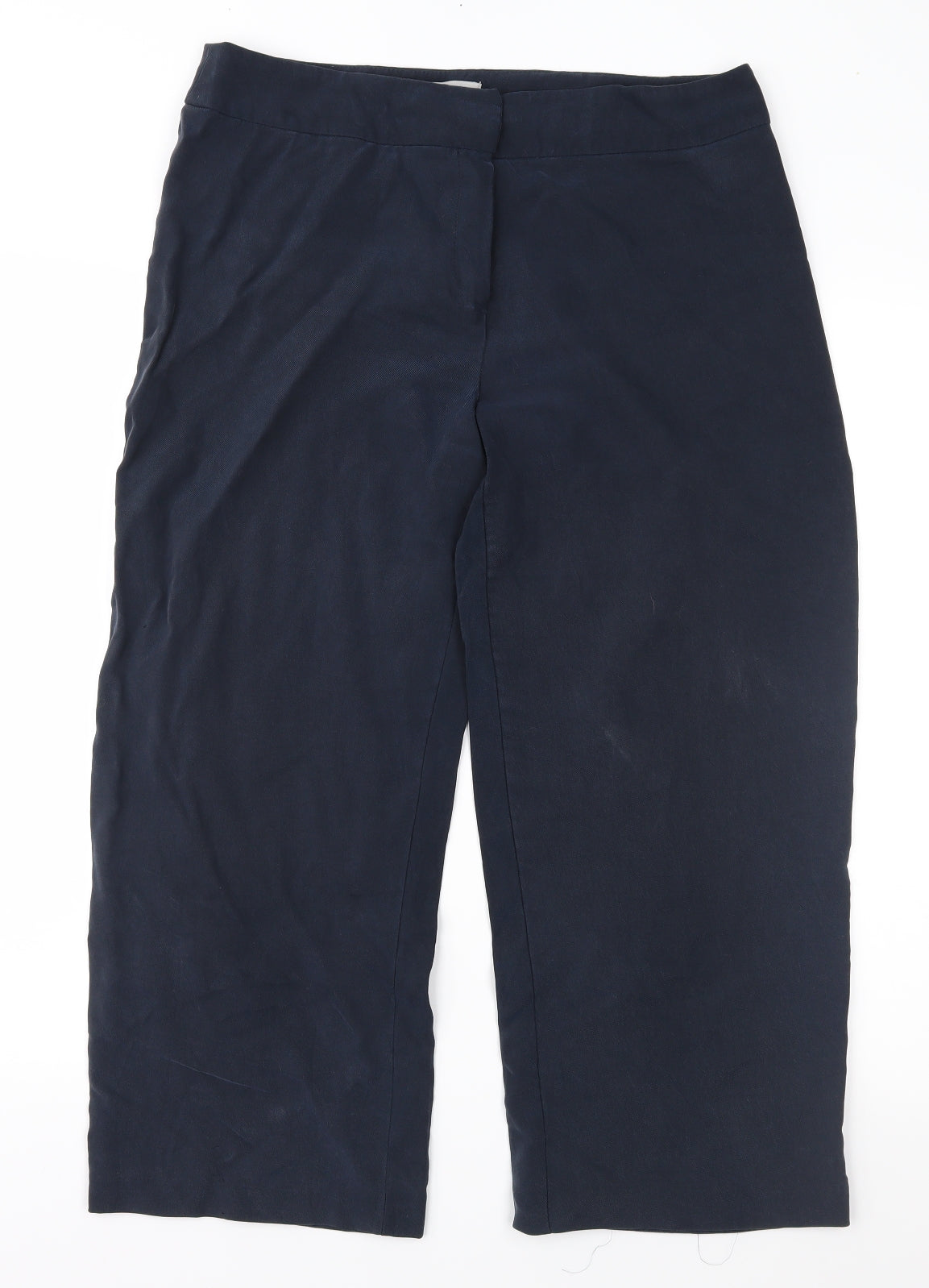 Womens UK Size 14 JFW Regular Fit Cropped Blue Trousers