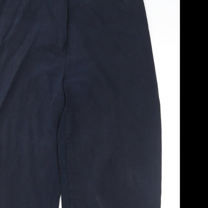Womens UK Size 14 JFW Regular Fit Cropped Blue Trousers