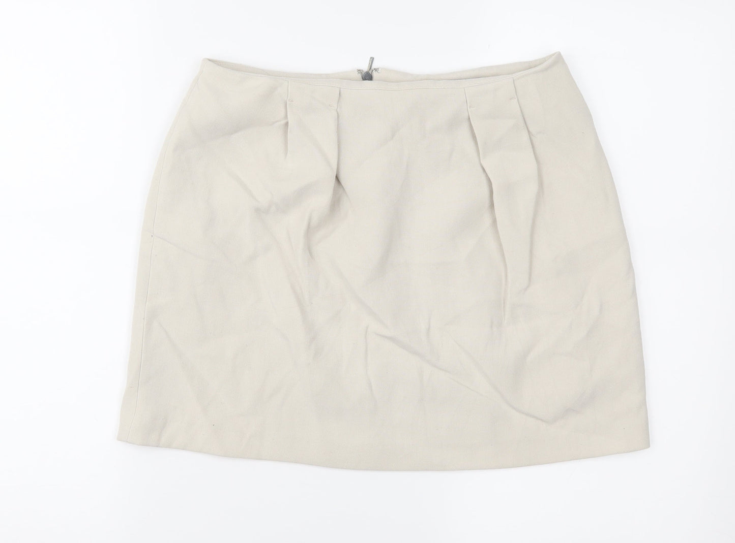 Mango Womens Beige   Mini Skirt Size 8