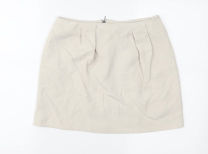 Mango Womens Beige   Mini Skirt Size 8