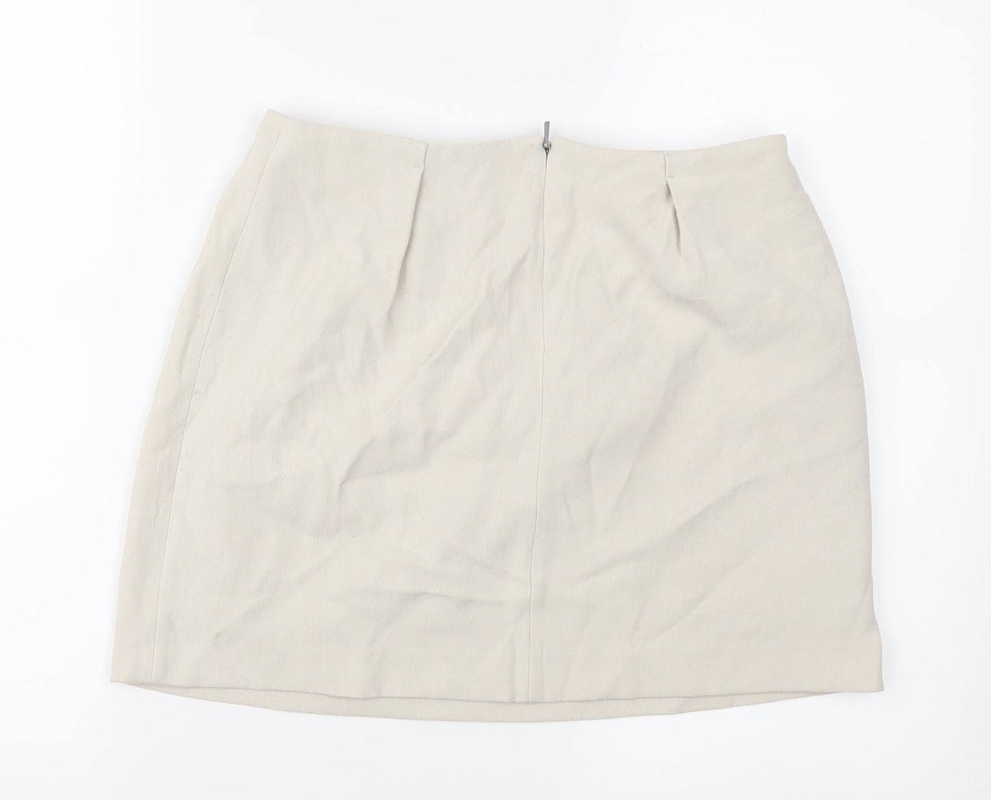 Mango Womens Beige   Mini Skirt Size 8