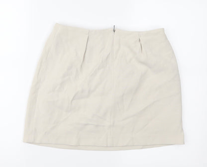 Mango Womens Beige   Mini Skirt Size 8