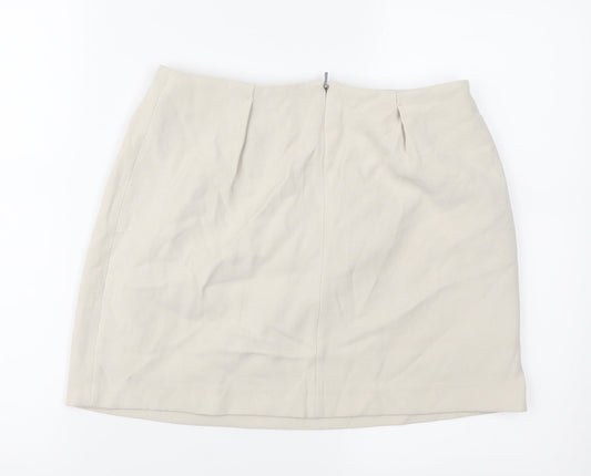 Mango Womens Beige   Mini Skirt Size 8