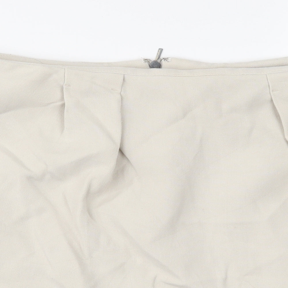 Mango Womens Beige   Mini Skirt Size 8