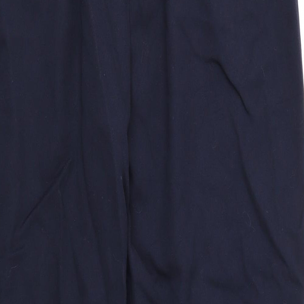 Womens UK Size 16 Preworn Regular Fit  Black Trousers