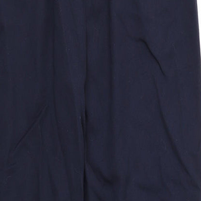 Womens UK Size 16 Preworn Regular Fit  Black Trousers