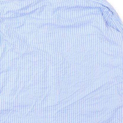 Mens UK Size 15.5 Chen One Blue  Button-Up Long Sleeve Casual Shirt