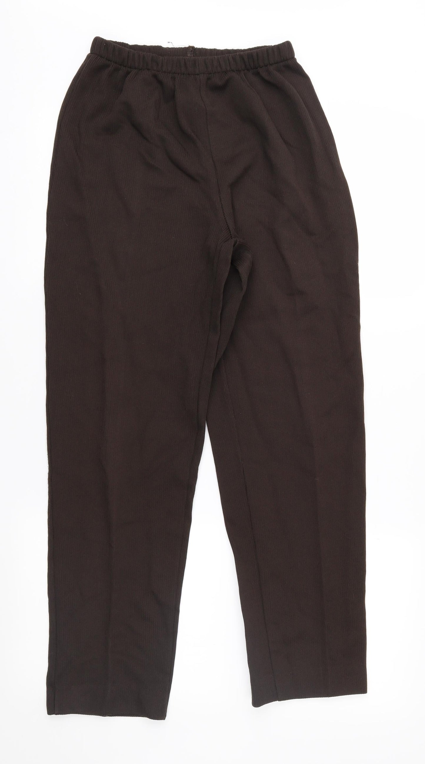 Womens UK Size S Bonmarché Regular Fit  Brown Trousers