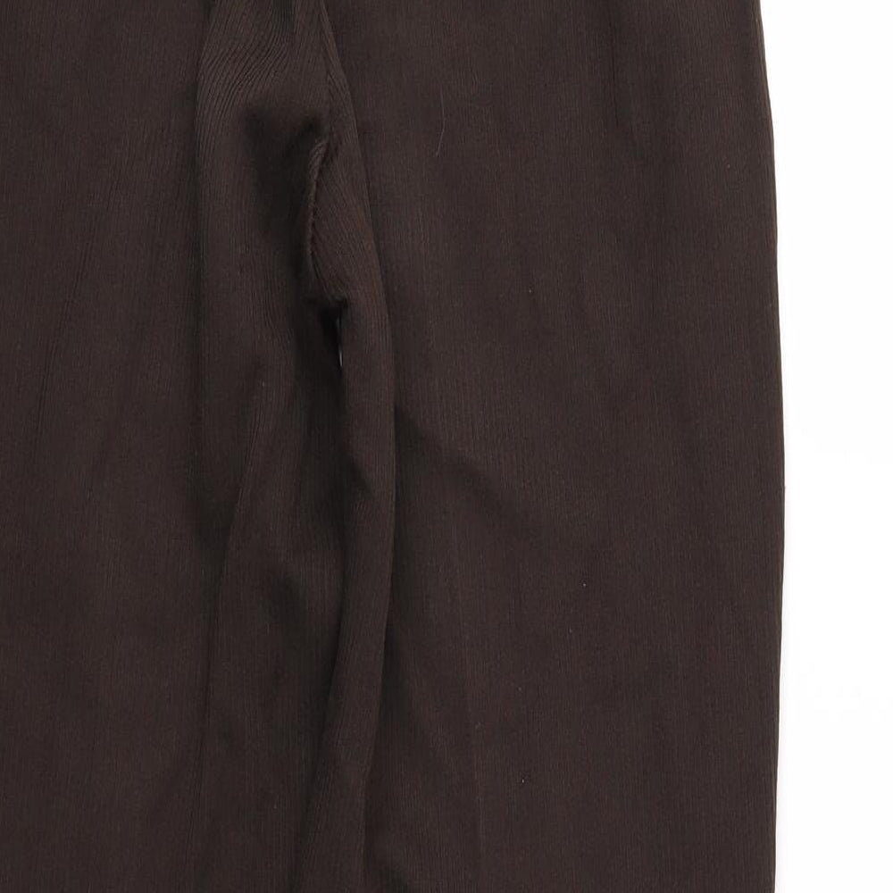 Womens UK Size S Bonmarché Regular Fit  Brown Trousers
