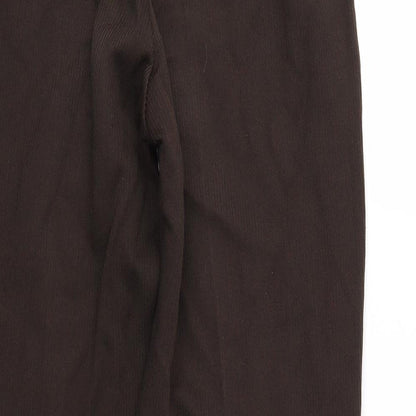 Womens UK Size S Bonmarché Regular Fit  Brown Trousers