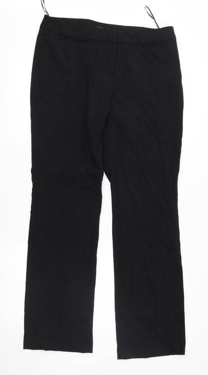 Papaya Womens Black   Trousers  Size 12 L30 in