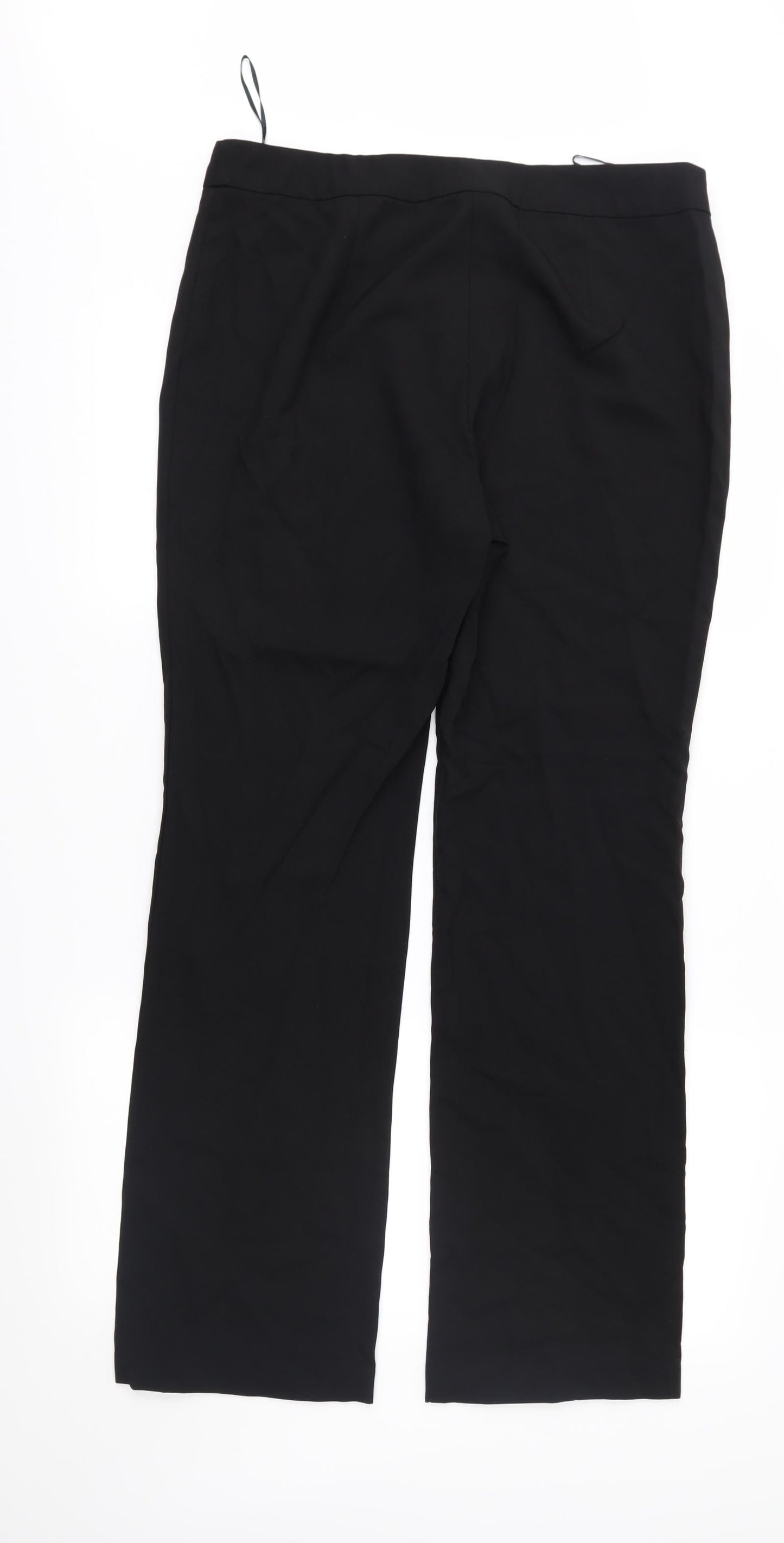 Papaya Womens Black   Trousers  Size 12 L30 in