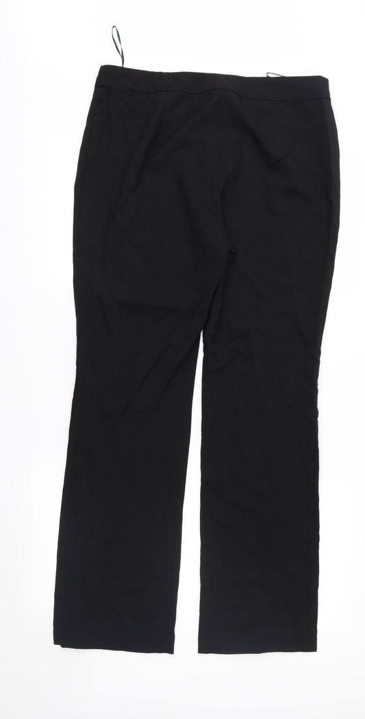 Papaya Womens Black   Trousers  Size 12 L30 in
