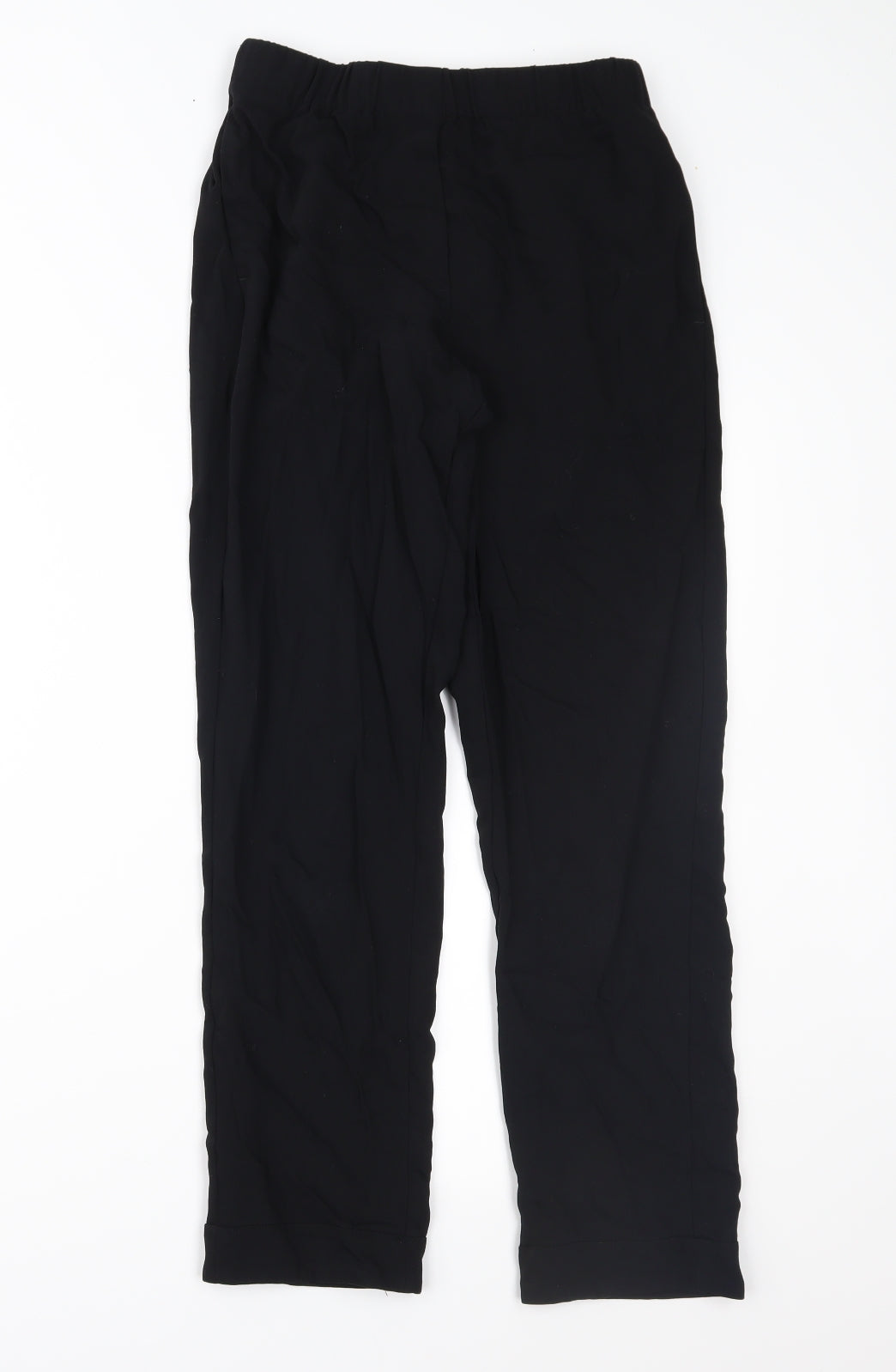 Womens UK Size S Preworn Regular Fit  Black Trousers