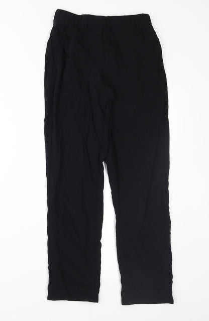 Womens UK Size S Preworn Regular Fit  Black Trousers