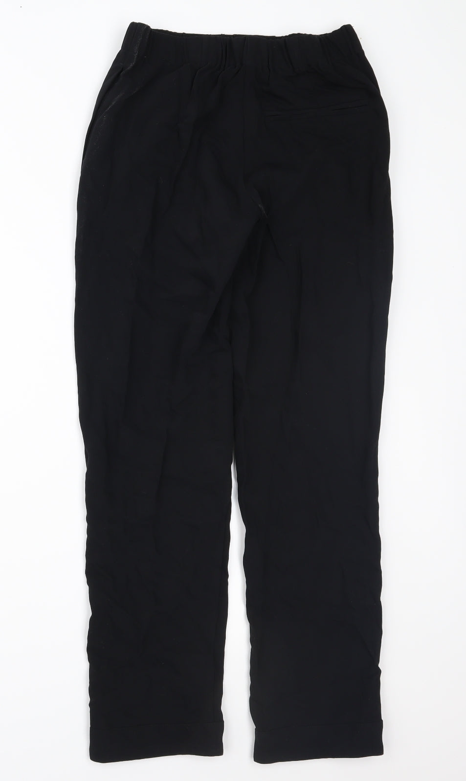 Womens UK Size S Preworn Regular Fit  Black Trousers