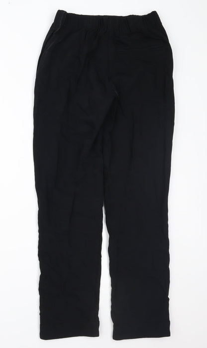 Womens UK Size S Preworn Regular Fit  Black Trousers