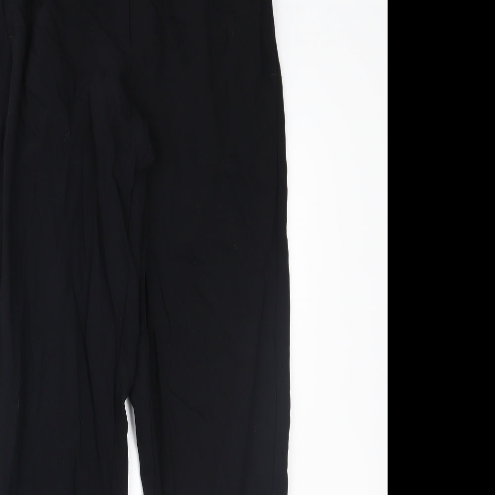 Womens UK Size S Preworn Regular Fit  Black Trousers