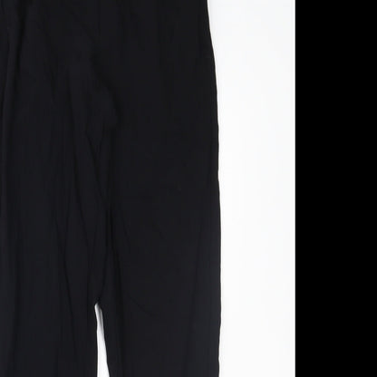 Womens UK Size S Preworn Regular Fit  Black Trousers