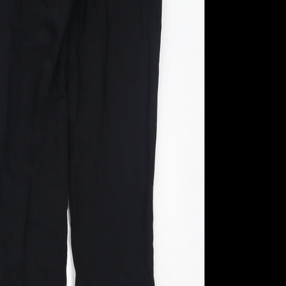 Womens UK Size S Preworn Regular Fit  Black Trousers