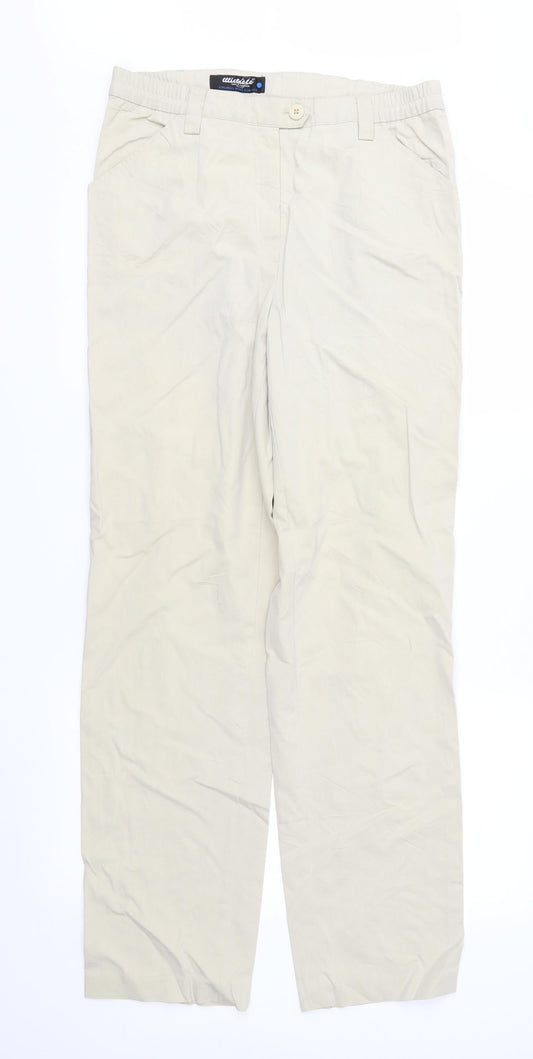 Womens UK Size 14 Wichele Regular Fit  Beige Trousers