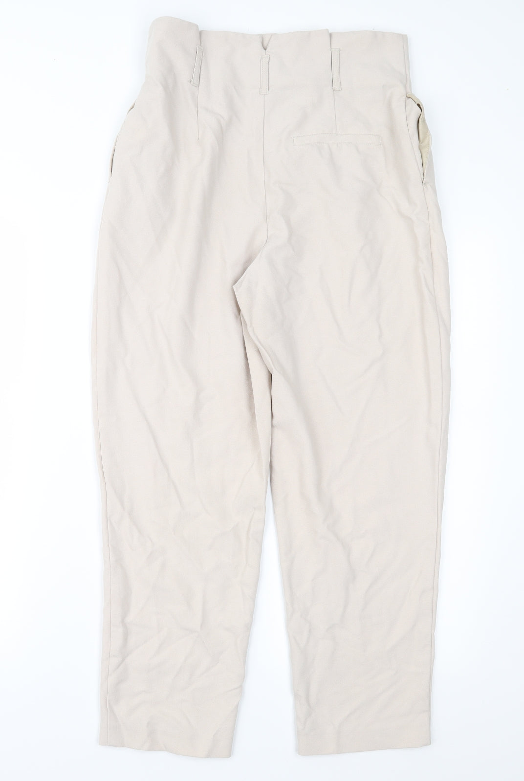 Womens UK Size 10 Topshop Regular Fit Cropped Pink Trousers