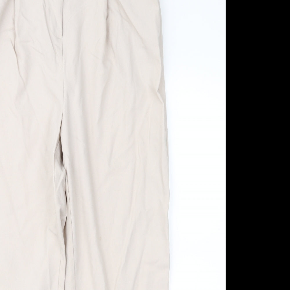 Womens UK Size 10 Topshop Regular Fit Cropped Pink Trousers