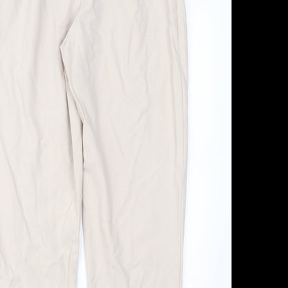 Womens UK Size 10 Topshop Regular Fit Cropped Pink Trousers