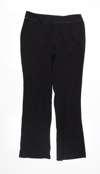 F&F Womens Black   Trousers  Size 10 L30 in