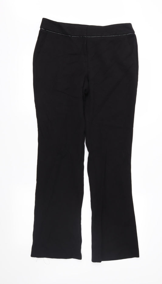F&F Womens Black   Trousers  Size 10 L30 in