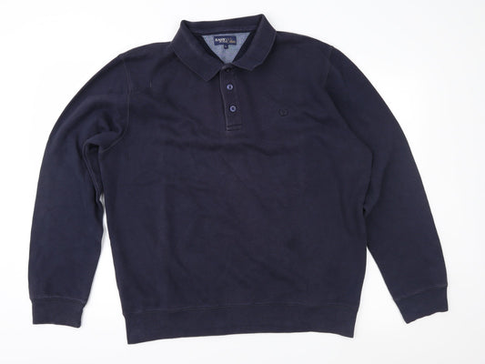 Mens UK Size L Easy Blue Pullover Sweatshirt