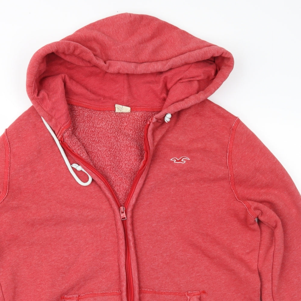 Hollister Womens Red   Full Zip Hoodie Size S