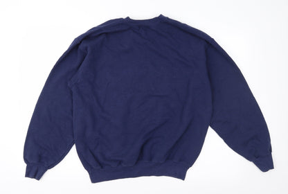 Mens UK Size S River Island Blue Pullover Sweatshirt