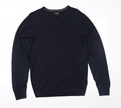 NEXT Mens Black  Knit Pullover Jumper Size M