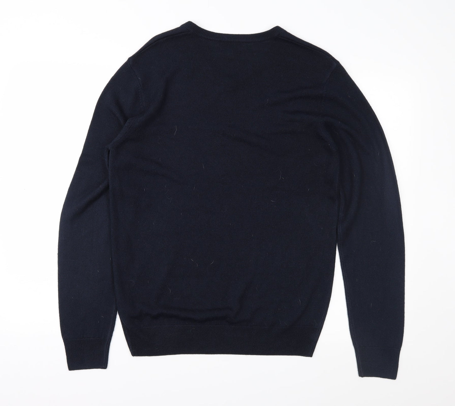 NEXT Mens Black  Knit Pullover Jumper Size M