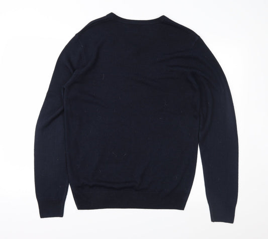 NEXT Mens Black  Knit Pullover Jumper Size M