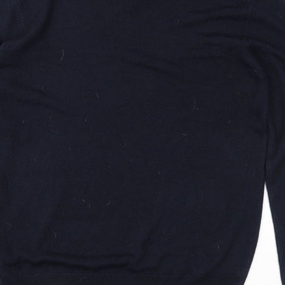 NEXT Mens Black  Knit Pullover Jumper Size M