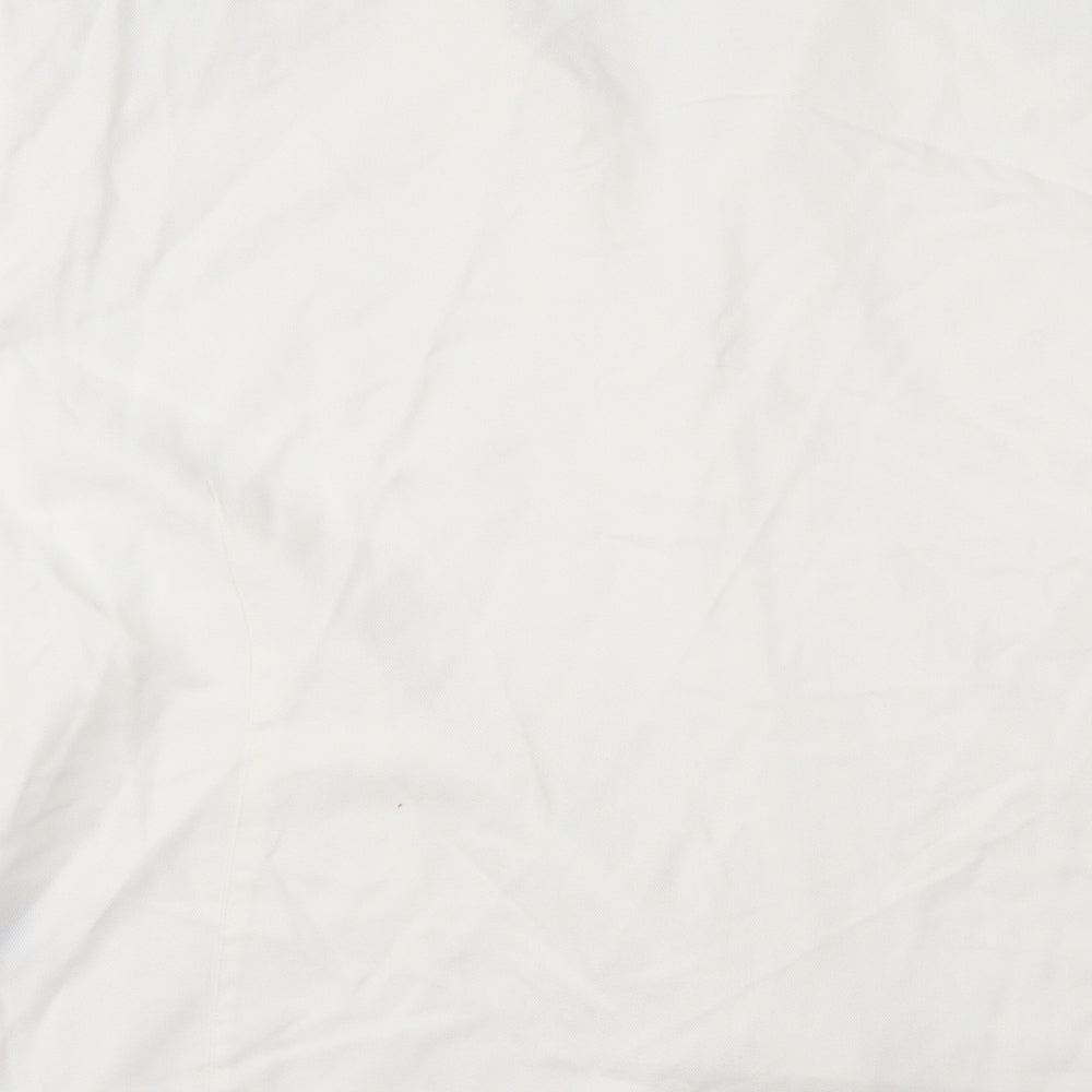 Womens UK Size 26 Preworn Ivory Basic Button-Up
