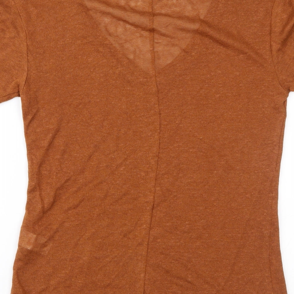 River Island Womens Brown  Knit Pullover Jumper Size 10
