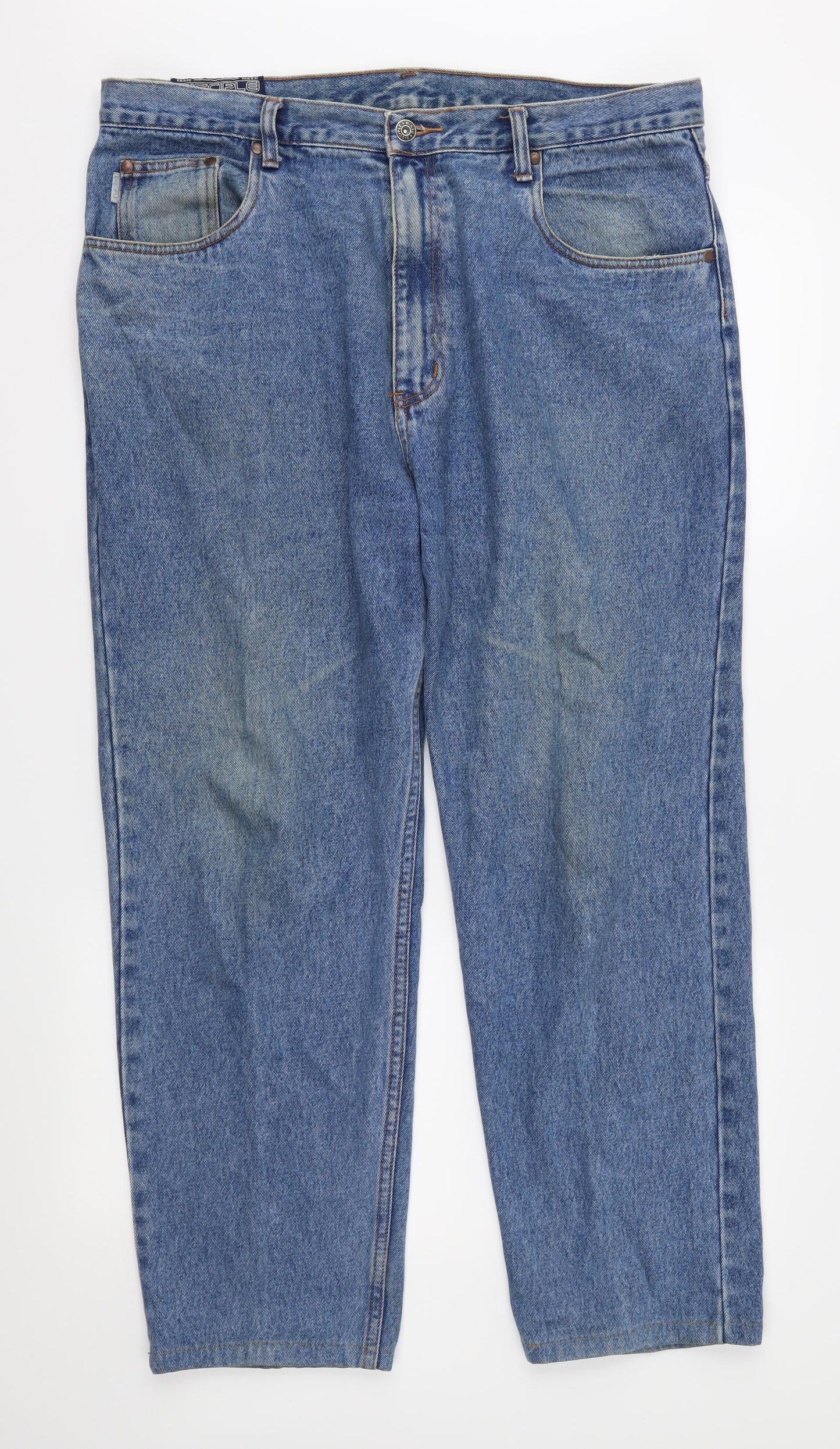 Disciple Mens Blue  Denim Straight Jeans Size 38 in L27 in