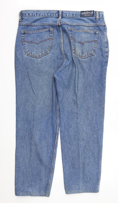Disciple Mens Blue  Denim Straight Jeans Size 38 in L27 in