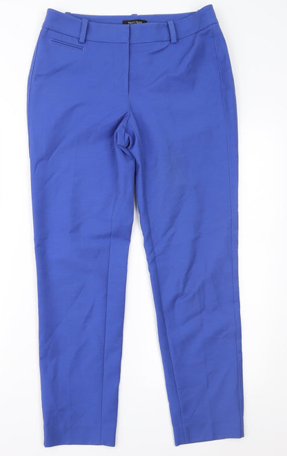 White House Black Market Womens Blue   Trousers  Size 4 L27 in