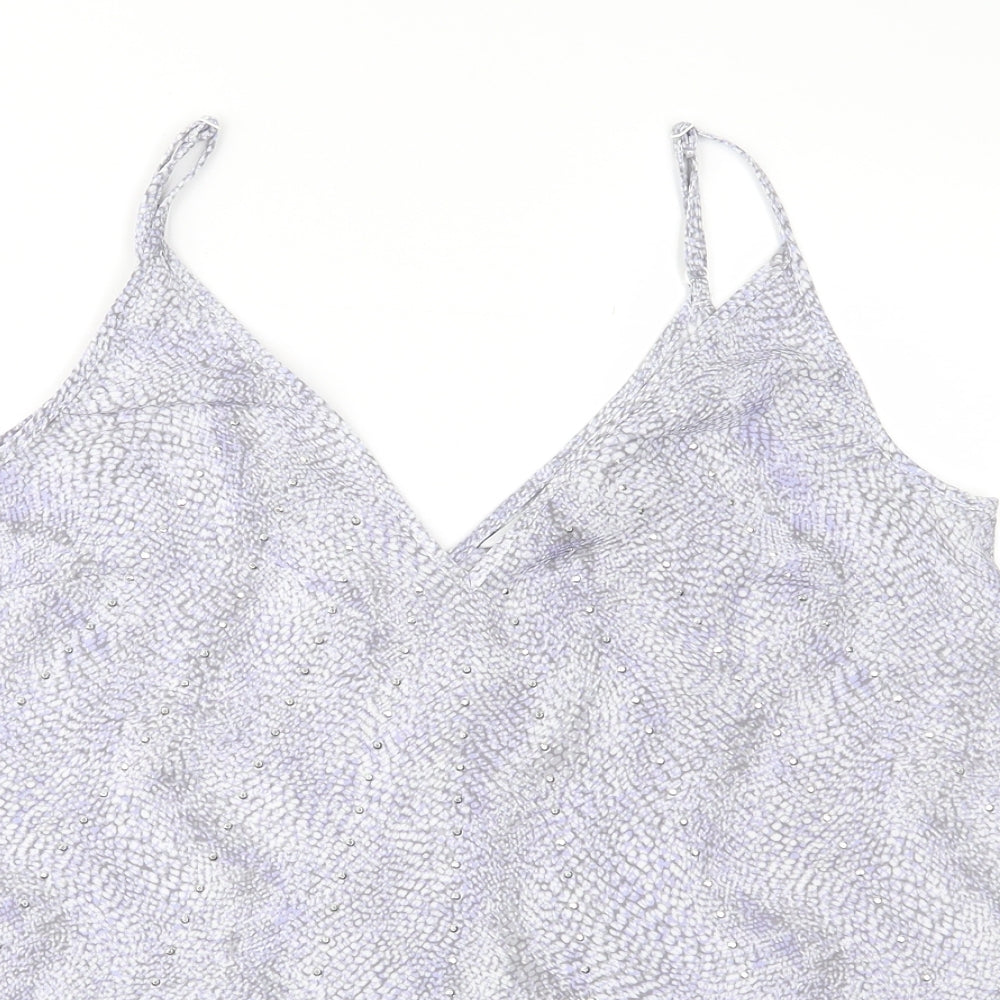 Womens UK Size 10 NEXT Purple Camisole Blouse